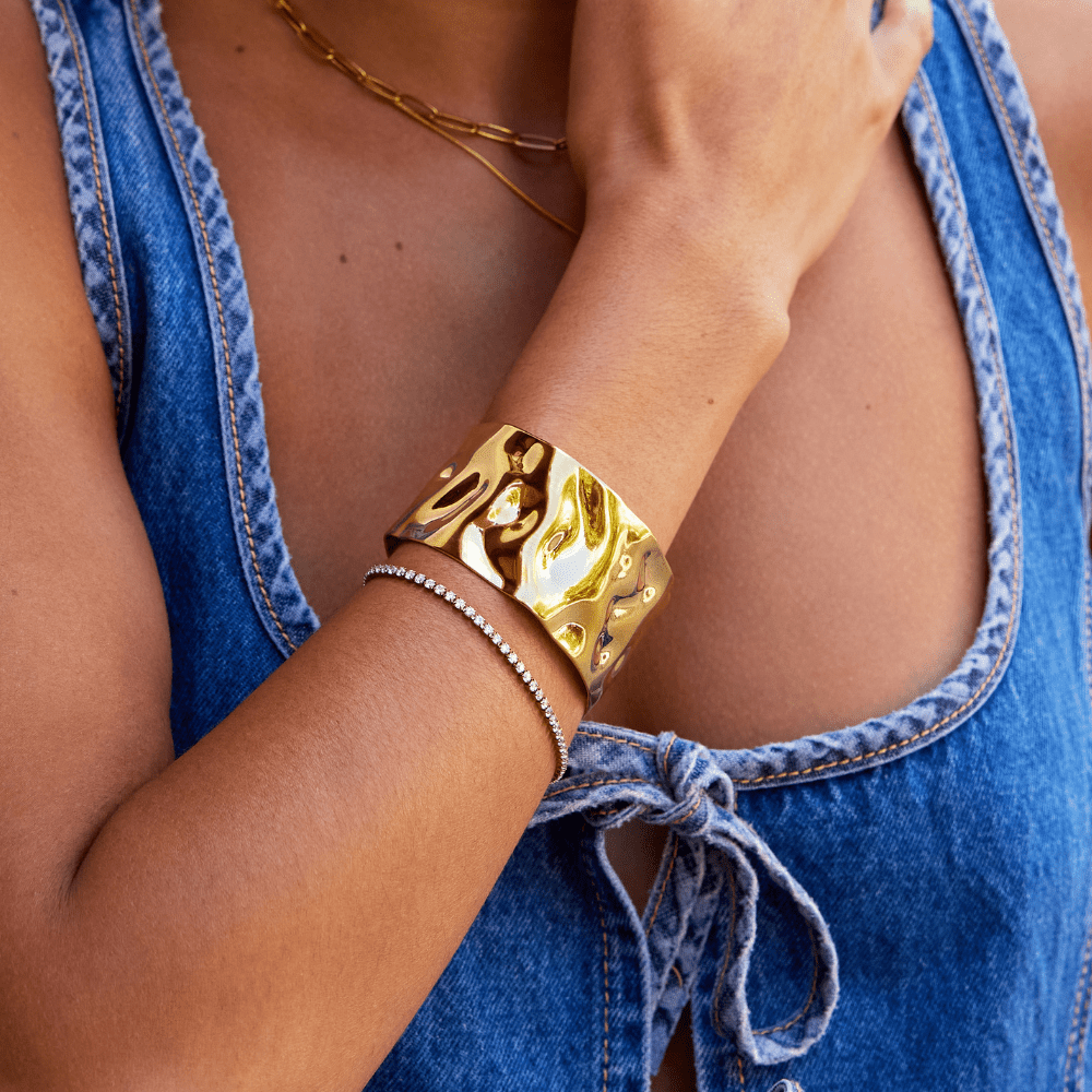 18K Gold Cuff Bracelet - My StoreBracelet
