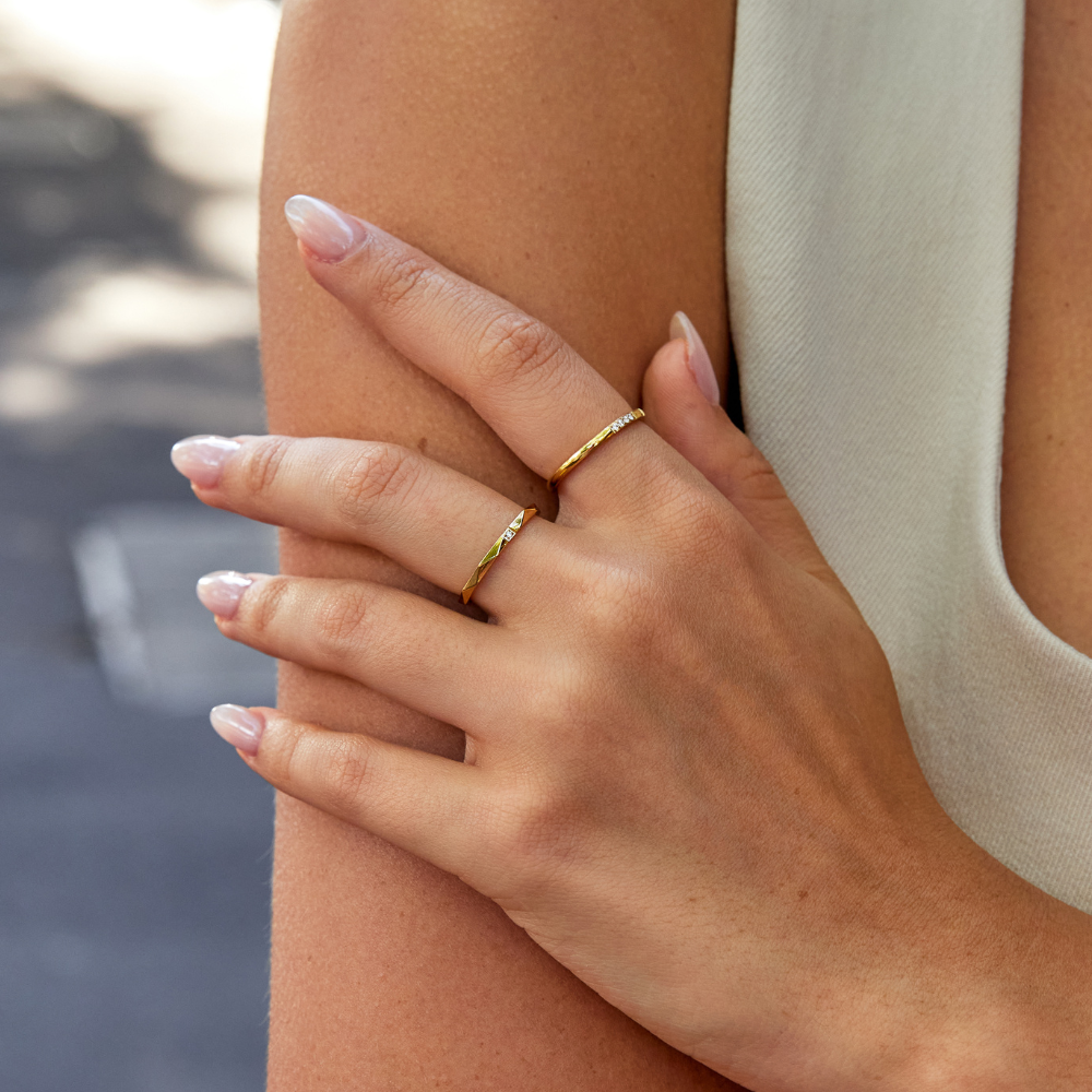 Astrid Gold Stacking Ring