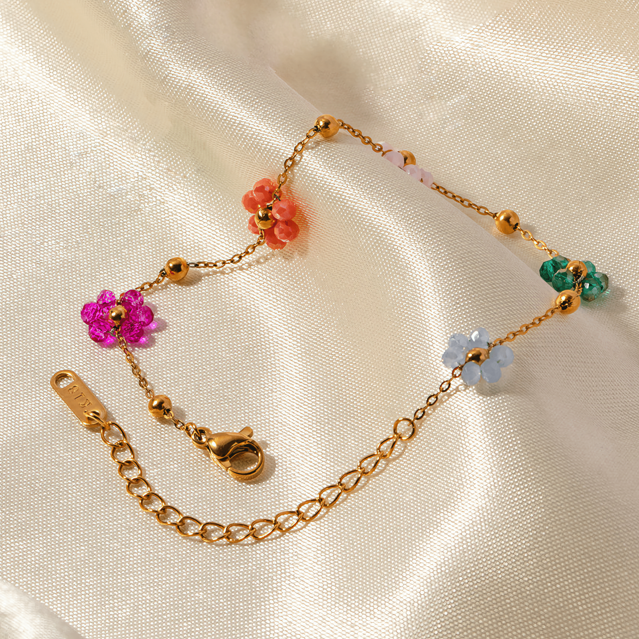 Alina Floral Gold Bracelet - NAVALLI