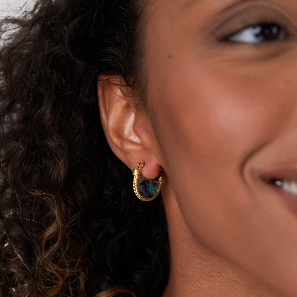 Amalfi Turquoise Shell Earrings - My StoreEarrings