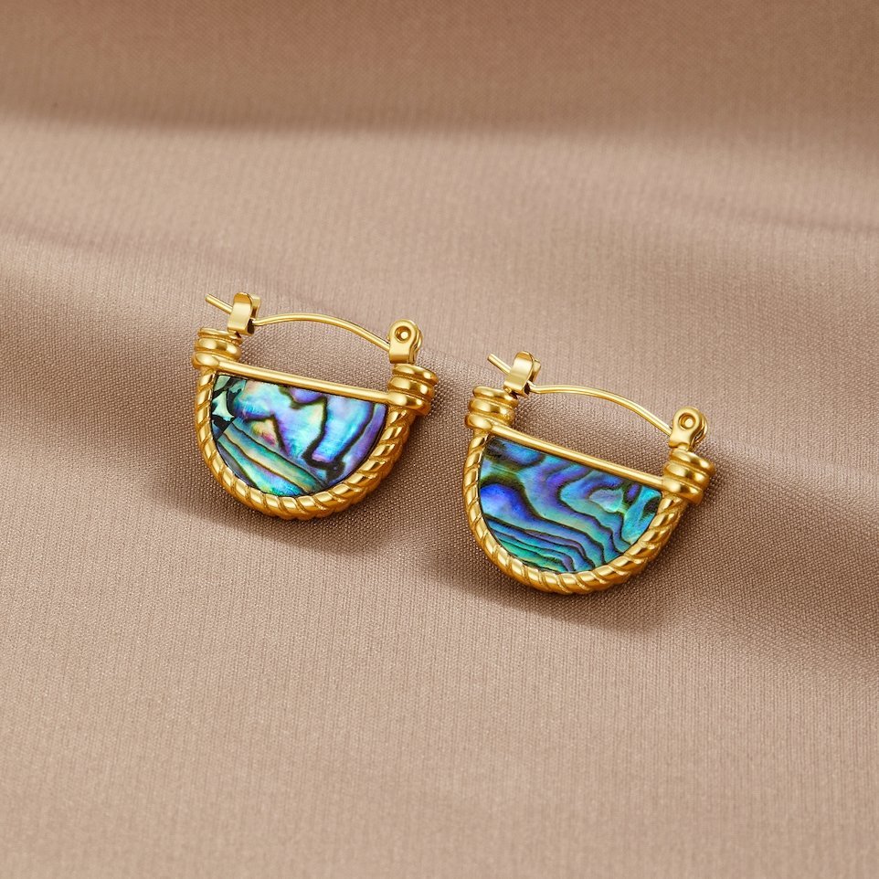 Amalfi Turquoise Shell Earrings - My StoreEarrings