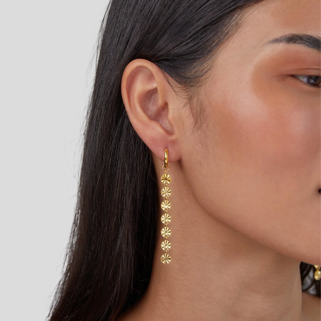Amari 18K Gold Disc Earrings - My StoreEarrings