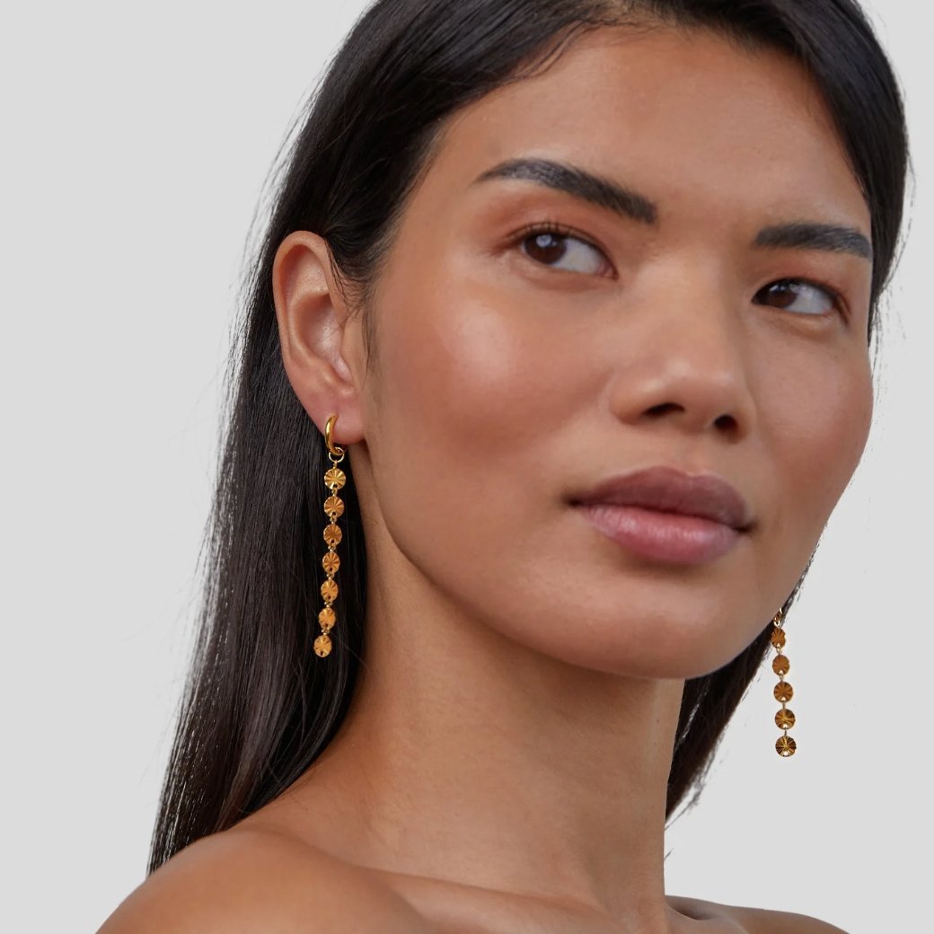 Amari 18K Gold Disc Earrings - My StoreEarrings