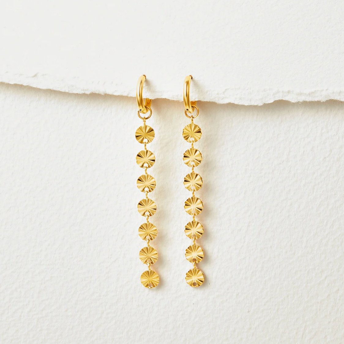 Amari 18K Gold Disc Earrings - My StoreEarrings