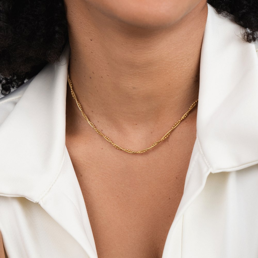 Amaya Twisted Gold Necklace - My StoreNecklace
