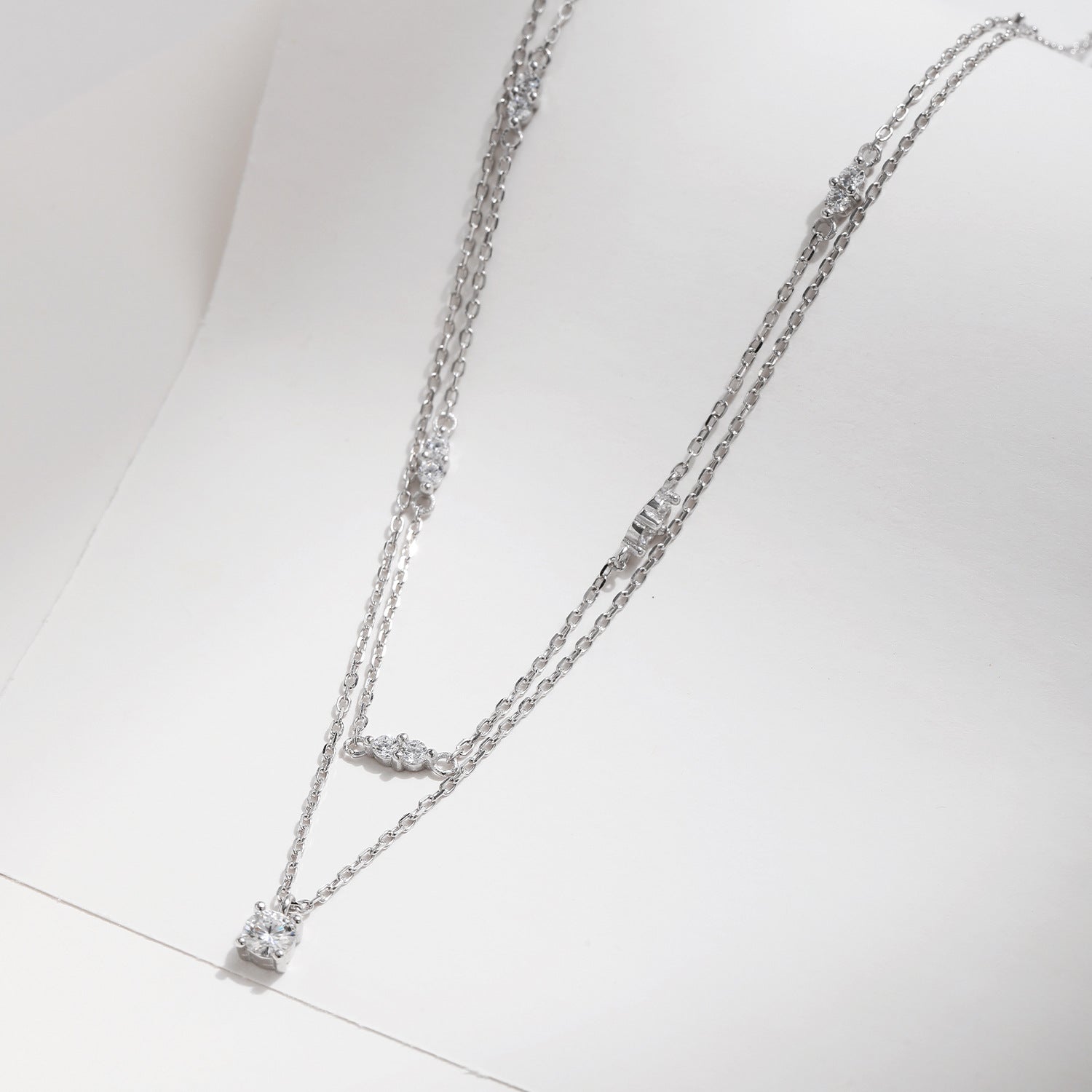 Aurelia Silver Pendant Necklace - NAVALLI