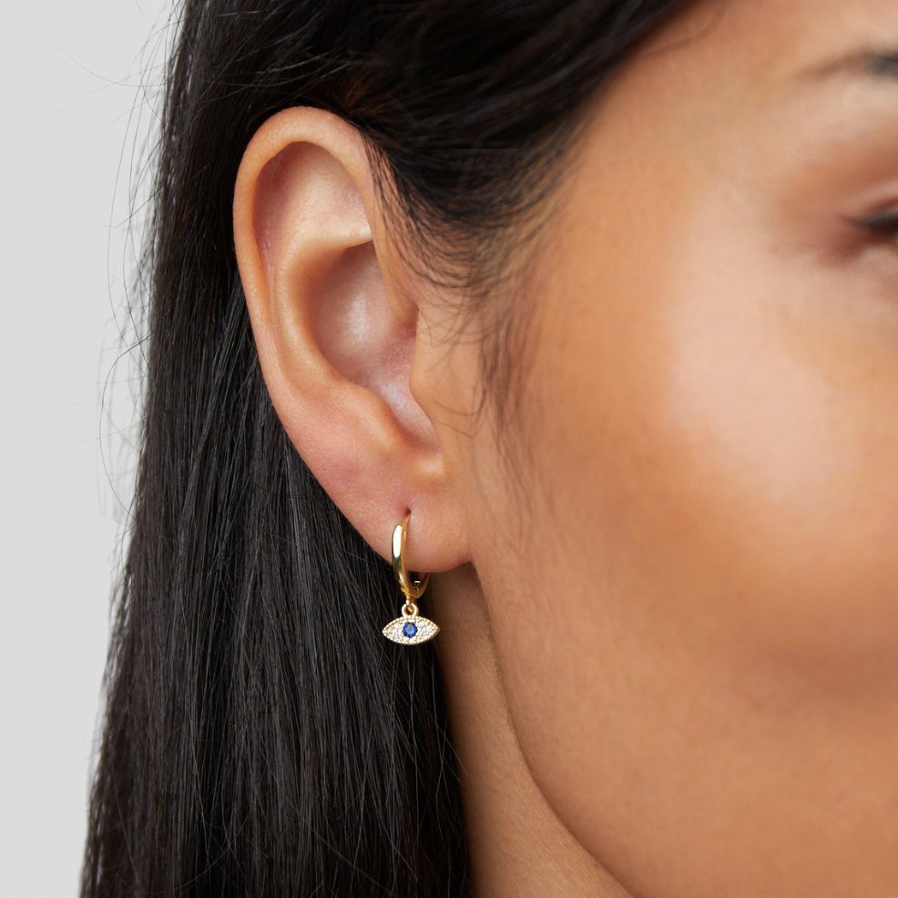 Blue Evil Eye Drop Earrings - My StoreEarrings