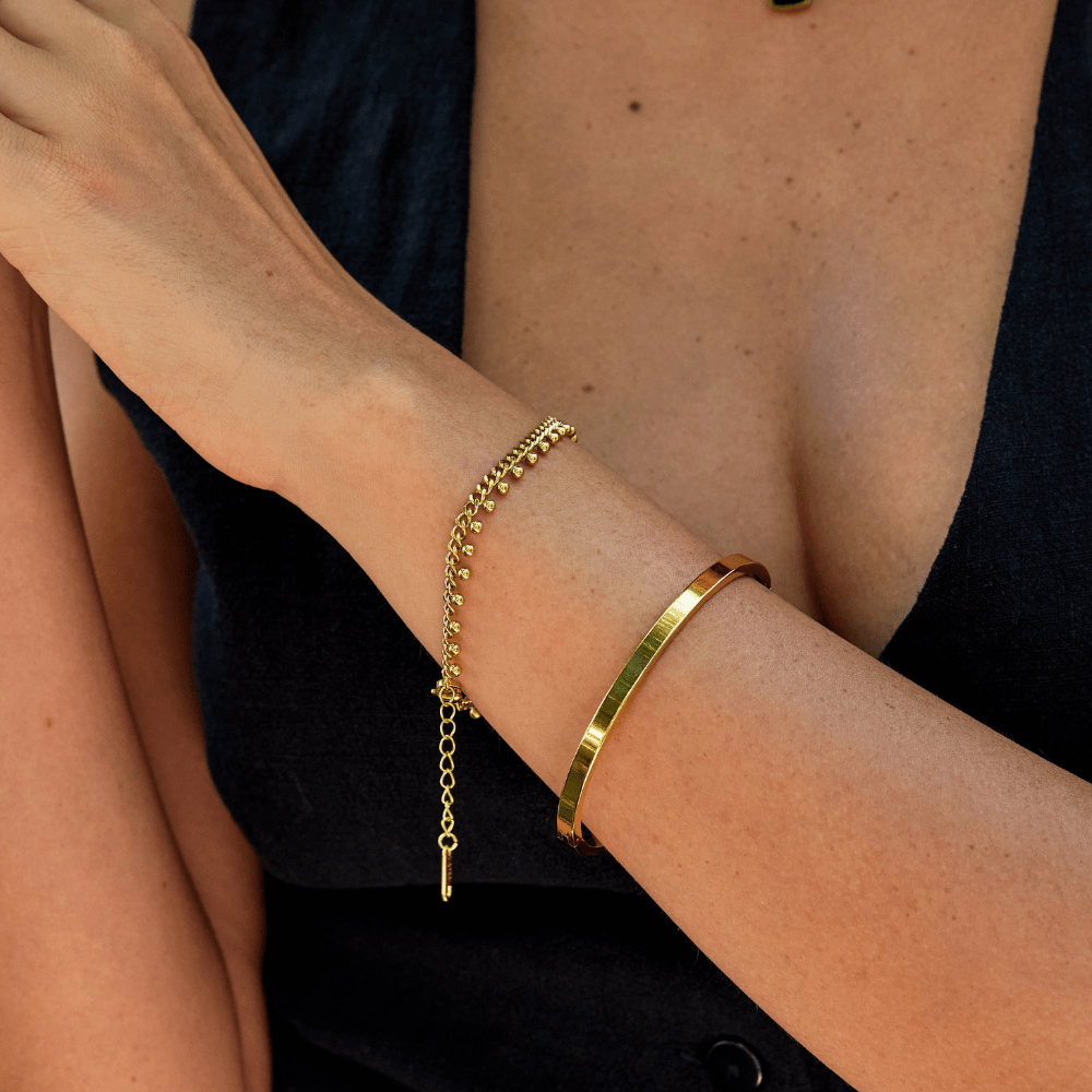 Brie Cuban Chain Droplet Bracelet - My StoreBracelet