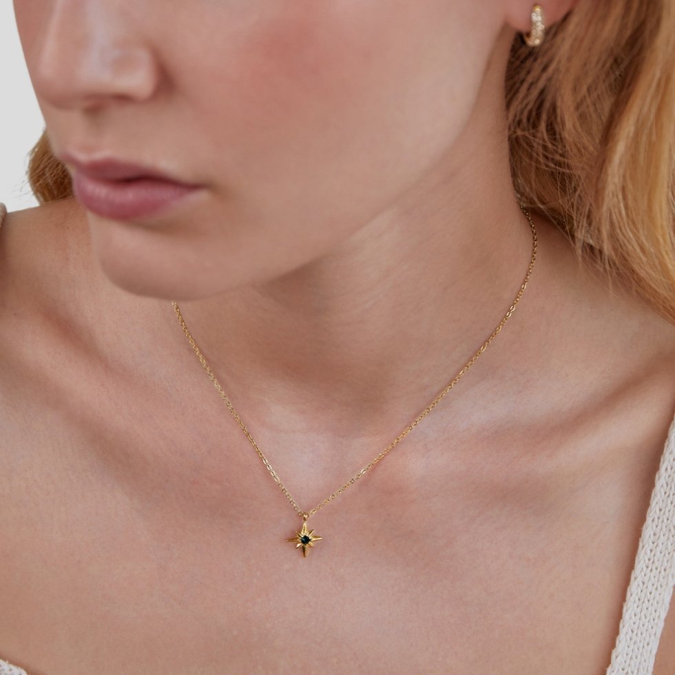 Celestial Emerald Necklace - NAVALLINecklace