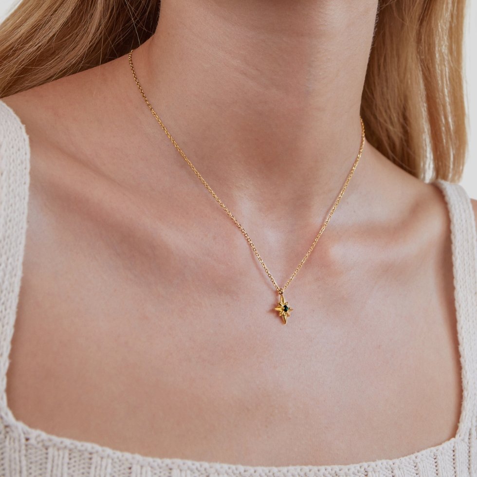 Celestial Emerald Necklace - NAVALLINecklace