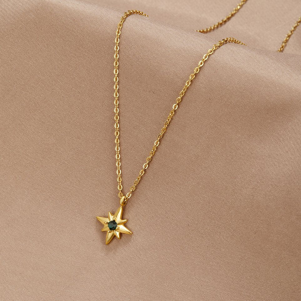 Celestial Emerald Necklace - NAVALLINecklace
