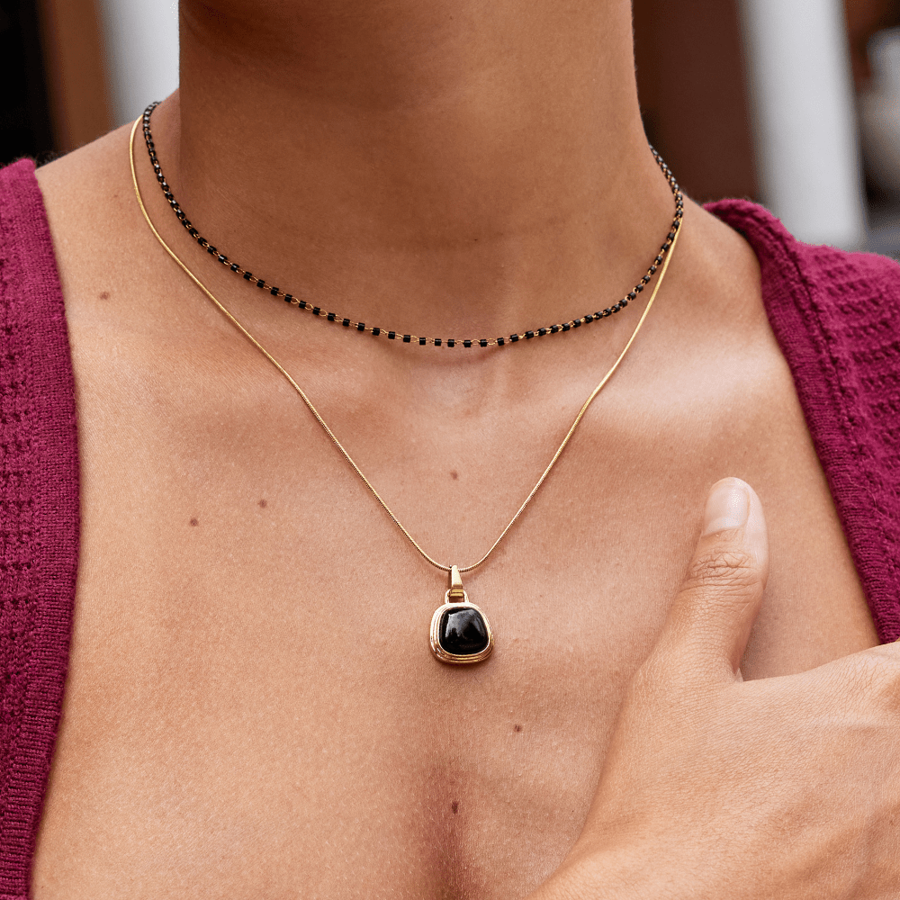 Ebony Black Pearl Pendant Necklace - My StoreNecklace