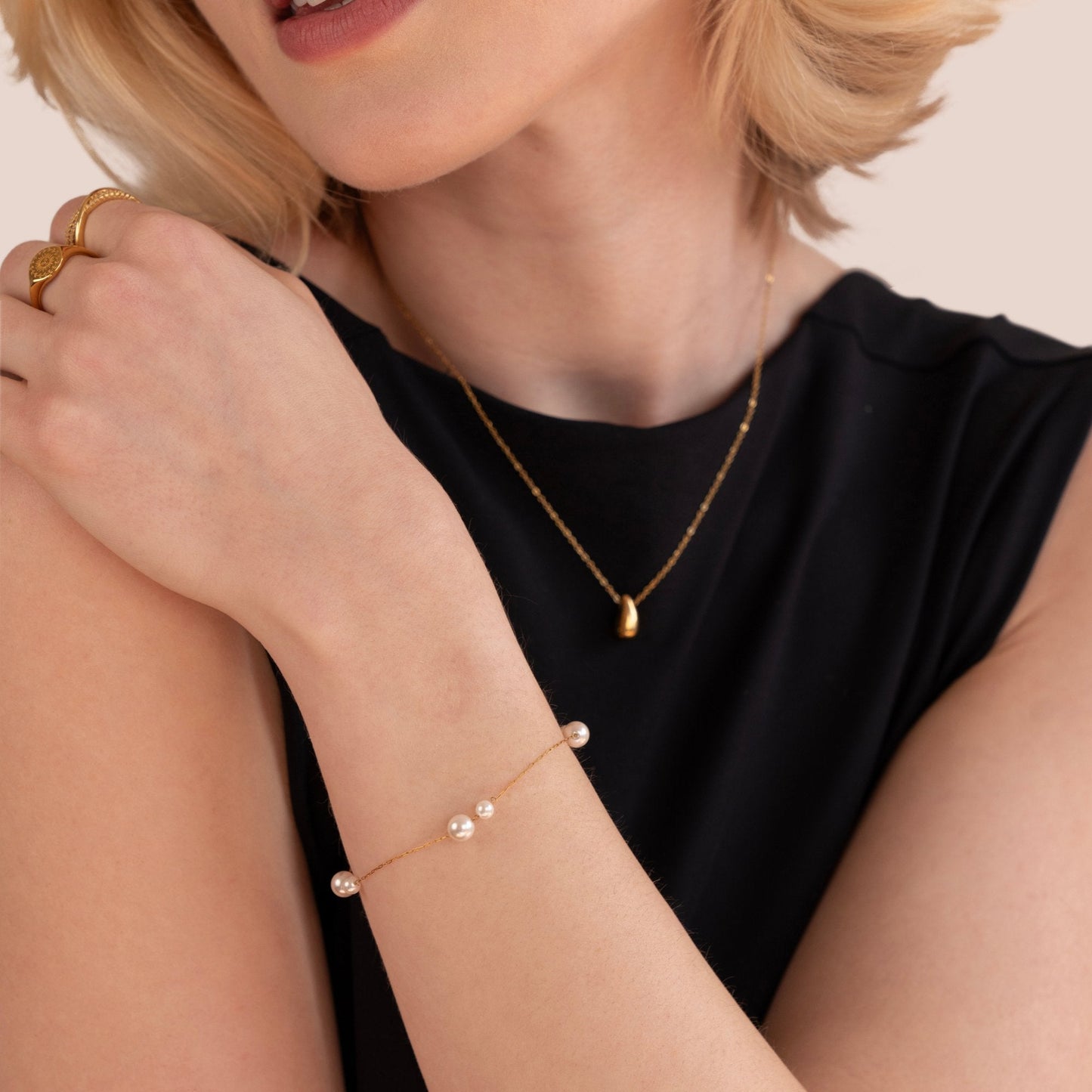 Elena Dainty Pearl Bracelet - My StoreBracelet