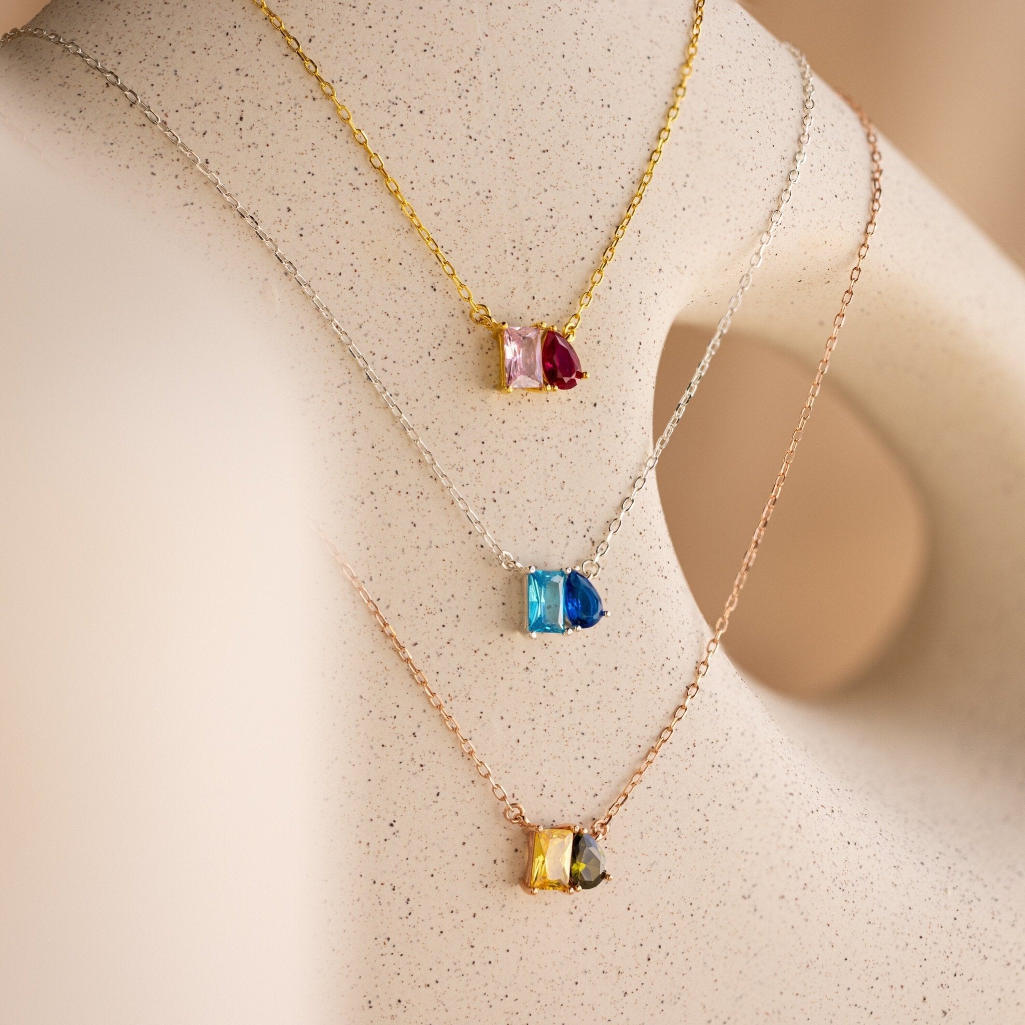 Elysia Birthstone Necklace - NAVALLINecklaces