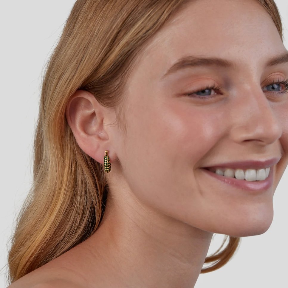 Emerald Beauty Hoop Earrings - My StoreEarrings
