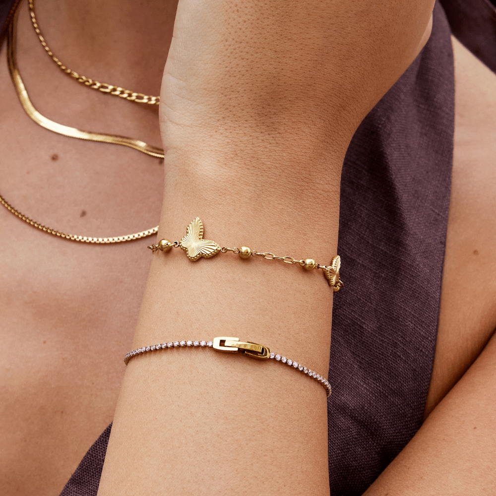 Emilia Golden Butterfly Bracelet - My StoreBracelet