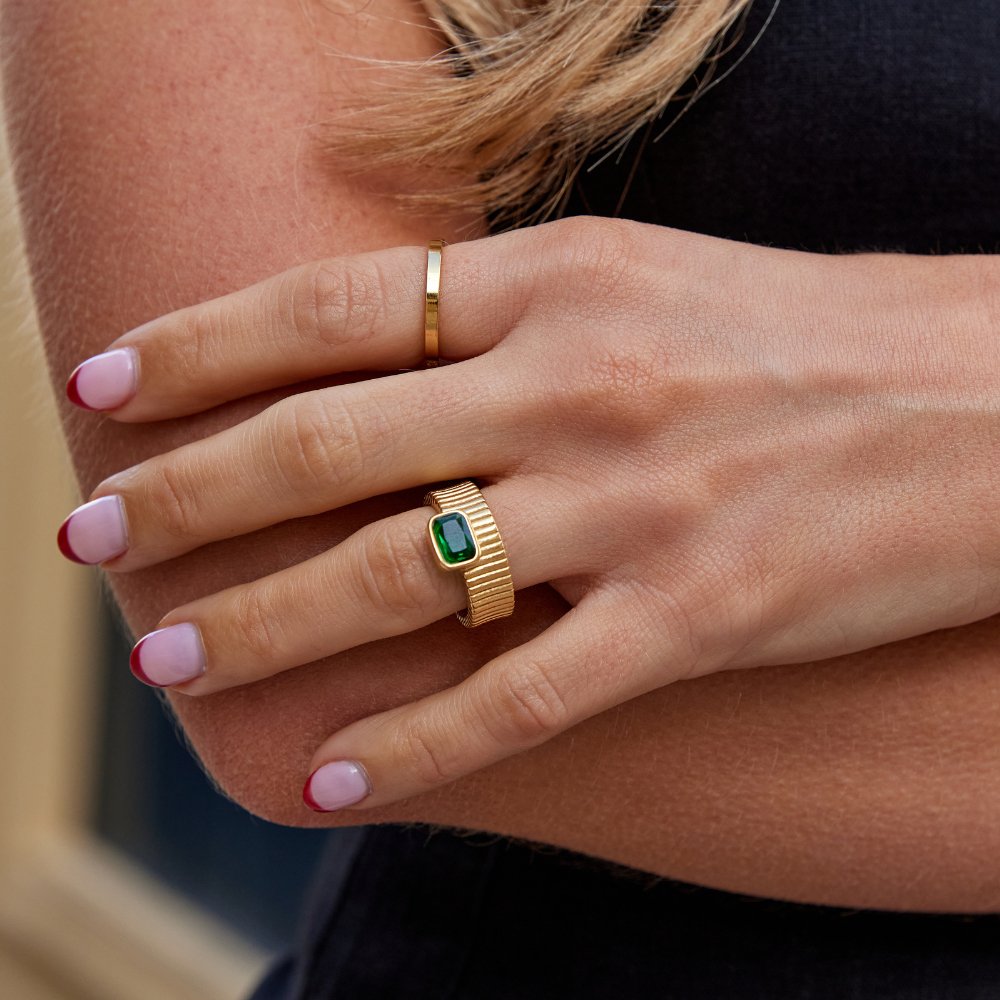 Giana Emerald Gem Ring