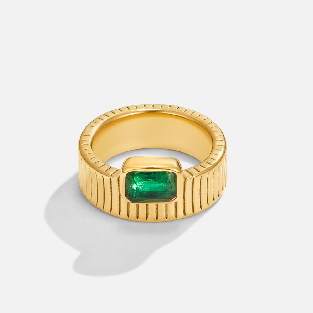 Giana Emerald Gem Ring