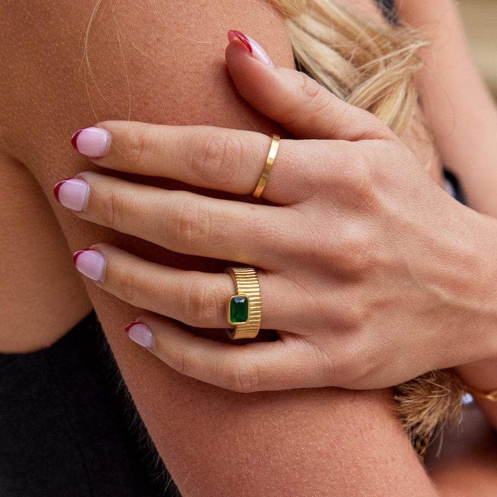 Giana Emerald Gem Ring