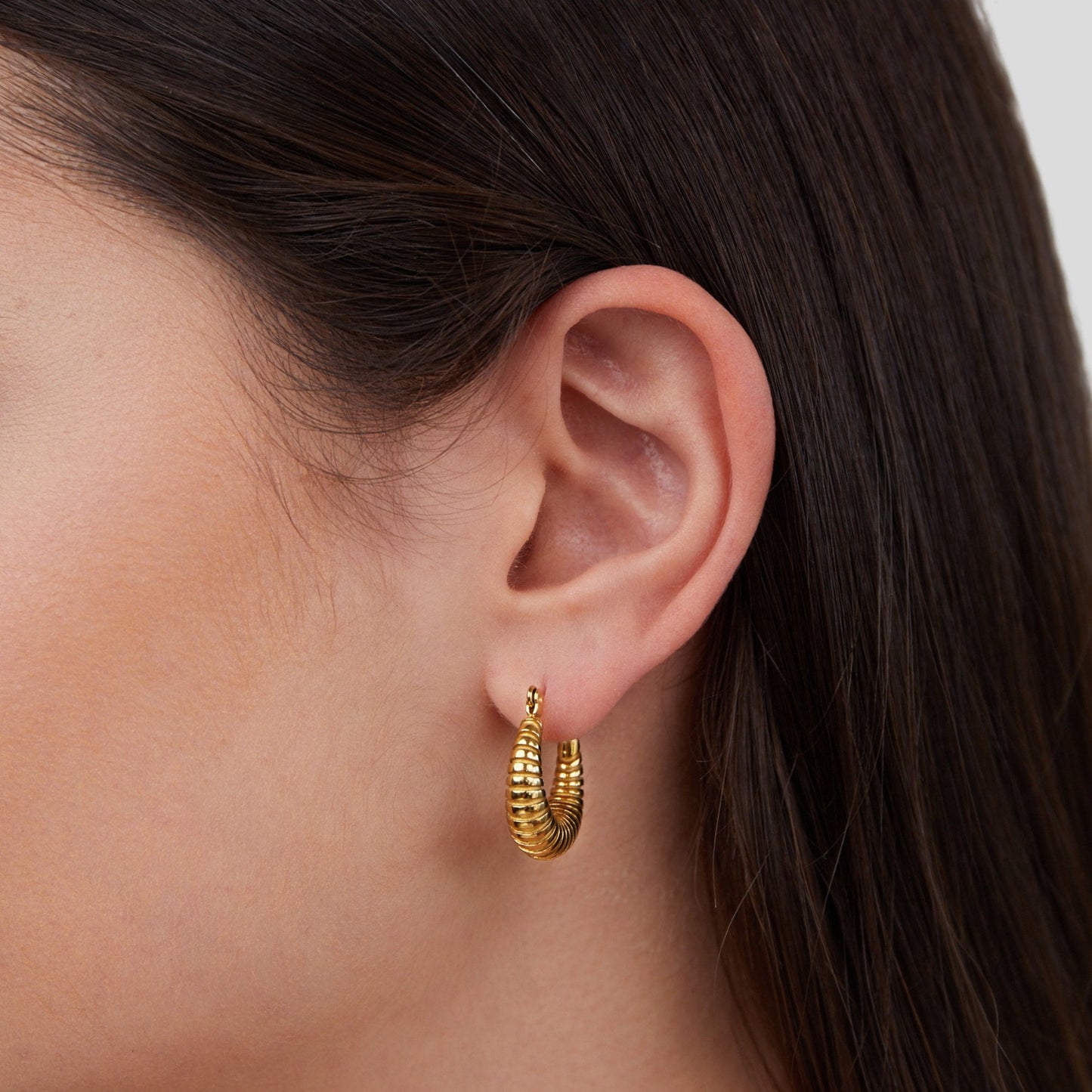 Golden Mia Croissant Hoop Earrings - My StoreEarrings