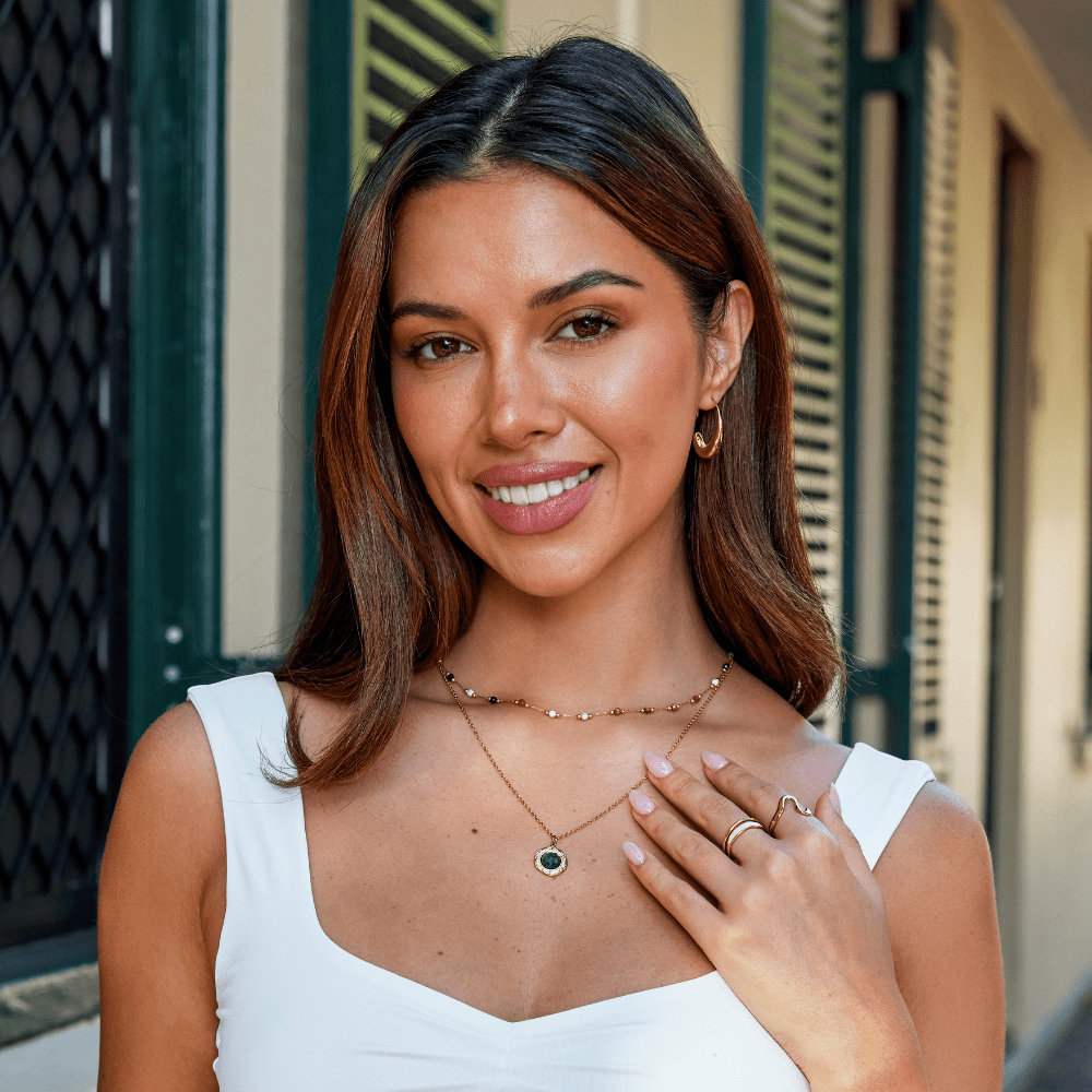 Green Aventurine Coin Necklace - My StoreNecklace