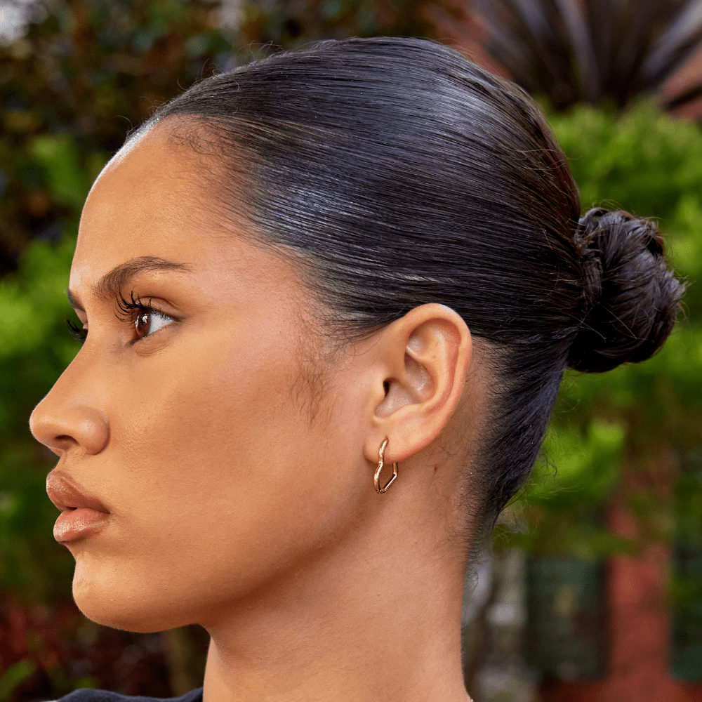 Heart Gold Hoops - My StoreEarrings
