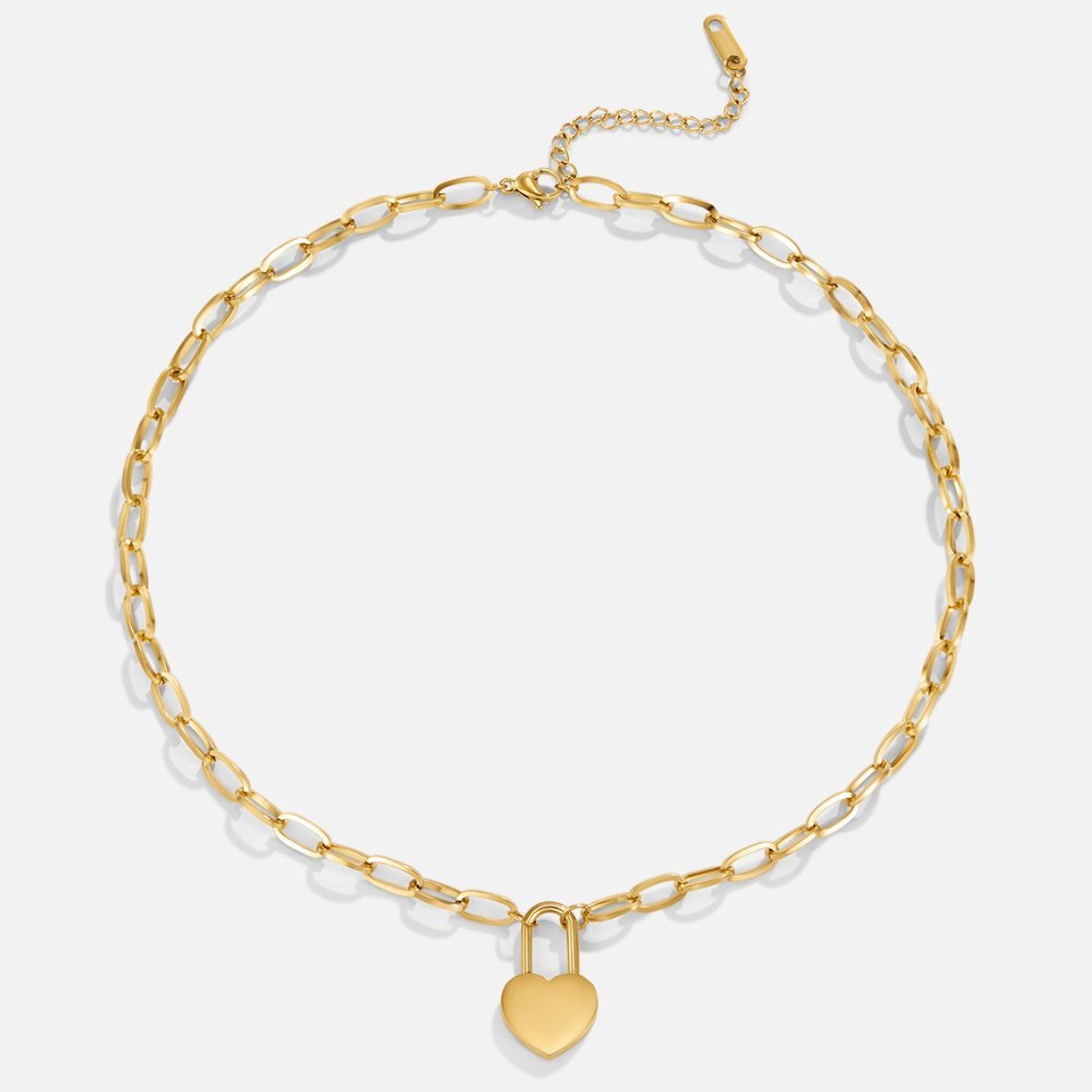 Heart Lock Pendant Necklace - My StoreNecklace