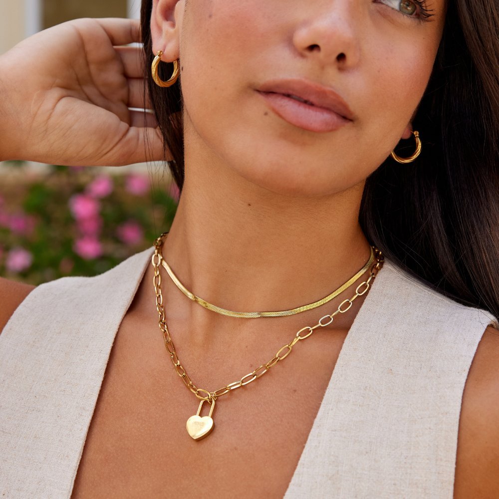 Heart Lock Pendant Necklace - My StoreNecklace