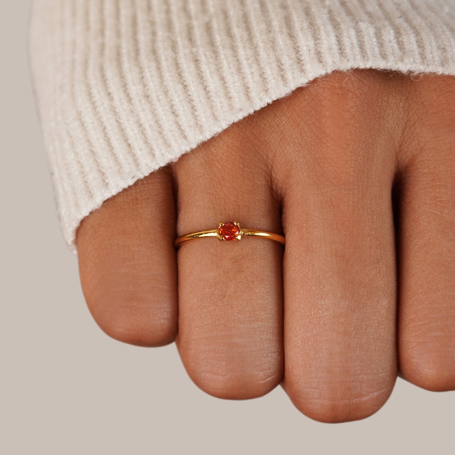 Ruby July Birthstone Ring