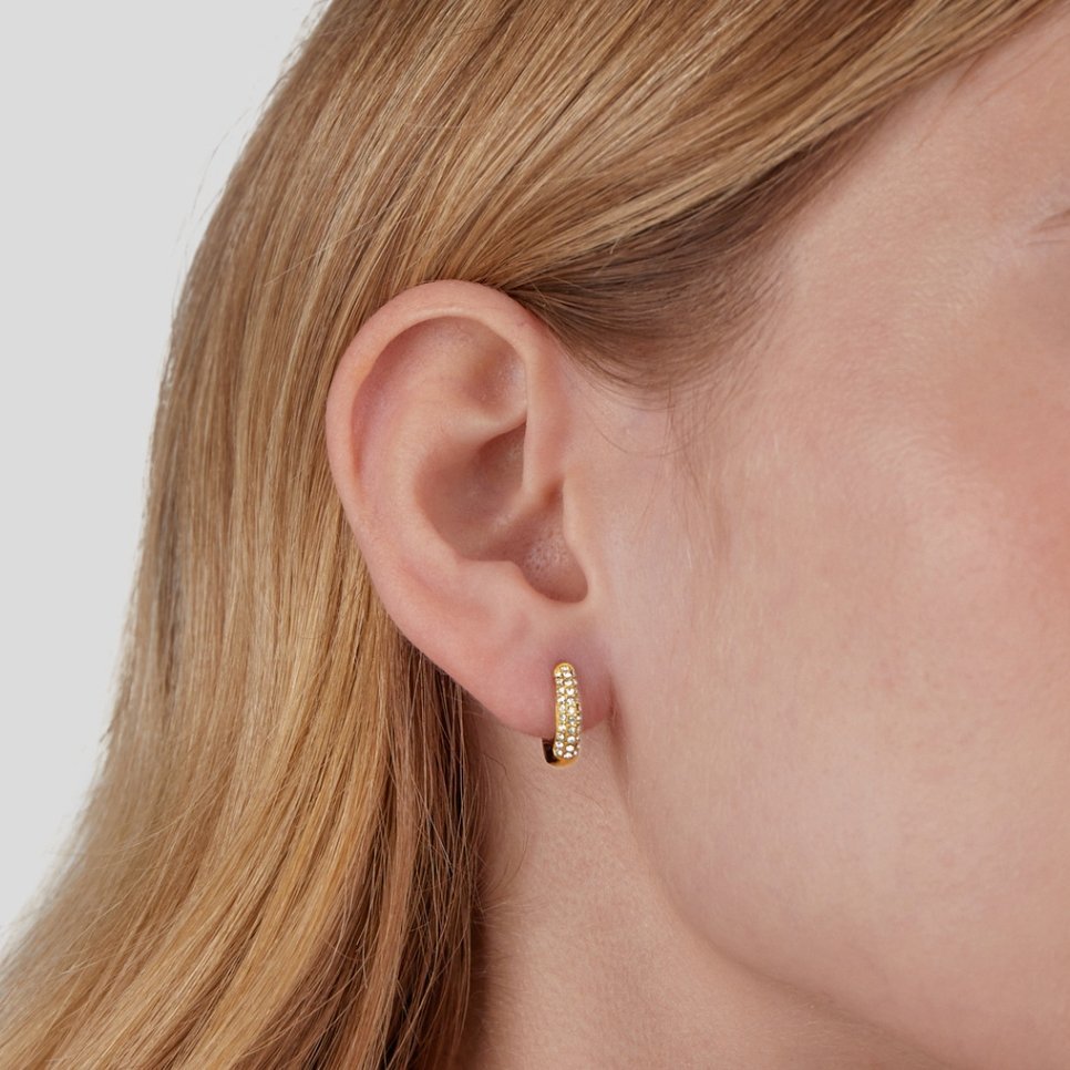 Lily Crystal Hoop Earrings - My StoreEarrings