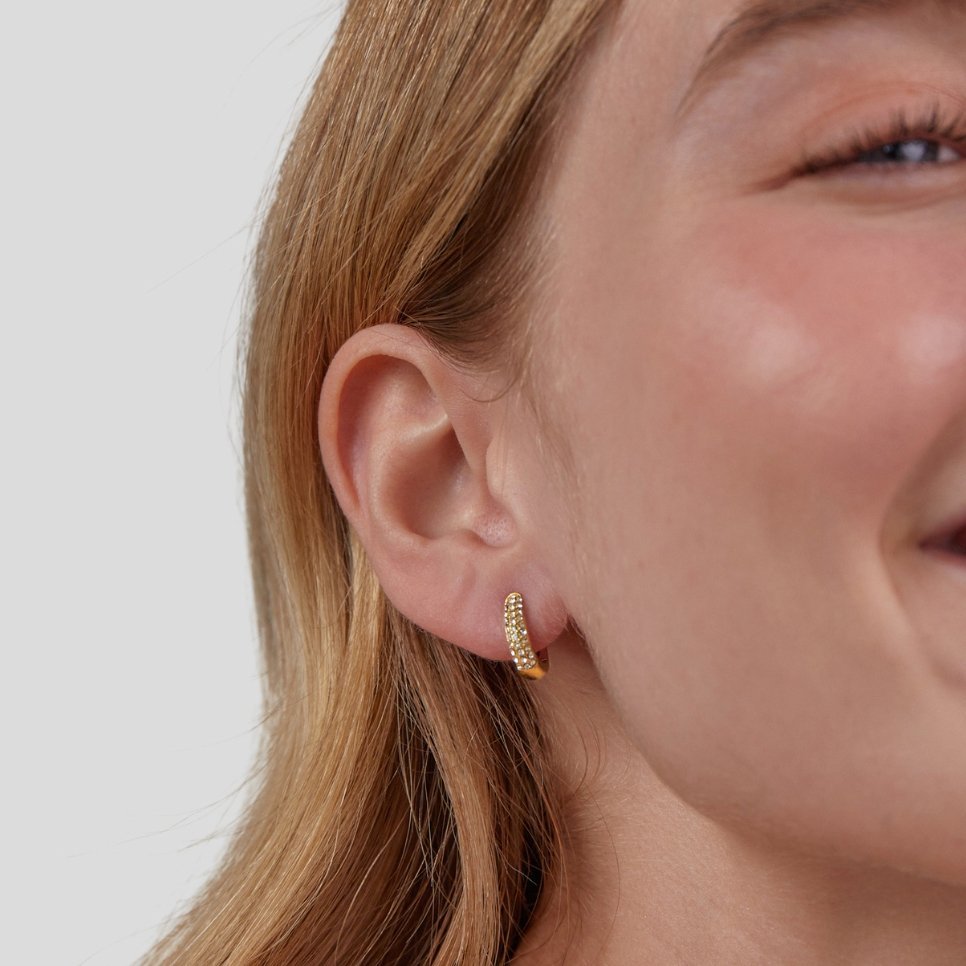 Lily Crystal Hoop Earrings - My StoreEarrings