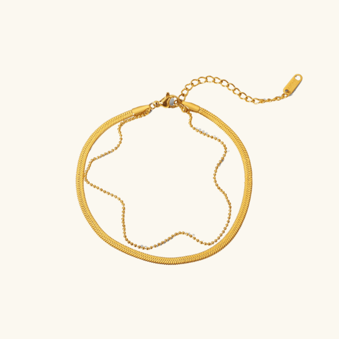 Lyra Bold Gold Anklet - NAVALLI