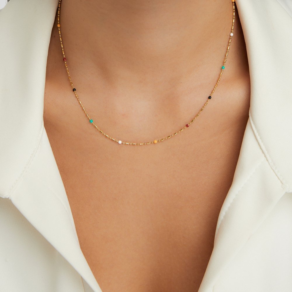 Lyra Gold Necklace - NAVALLINecklace