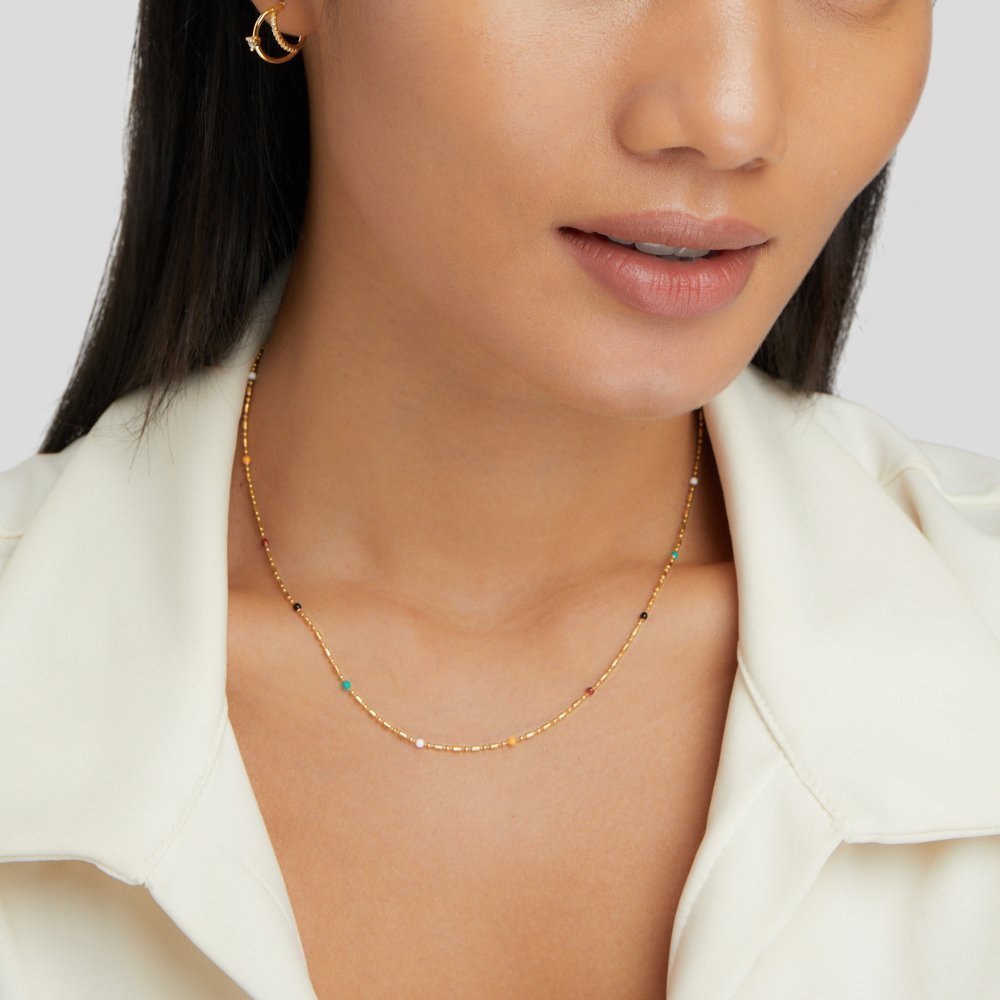 Lyra Gold Necklace - NAVALLINecklace