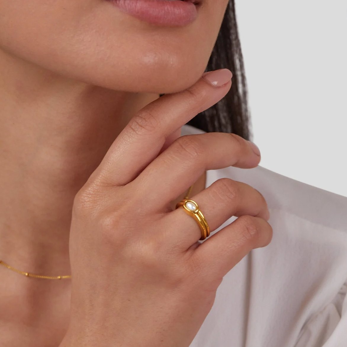 Lyra Pearl Ring - NAVALLIRing
