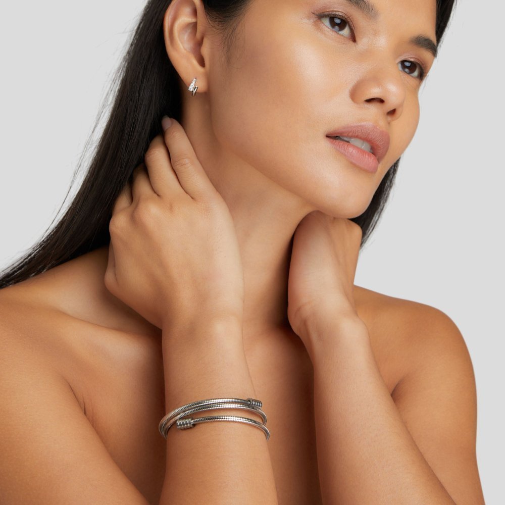 Lyric Twisted Silver Bracelet - NAVALLIBracelet