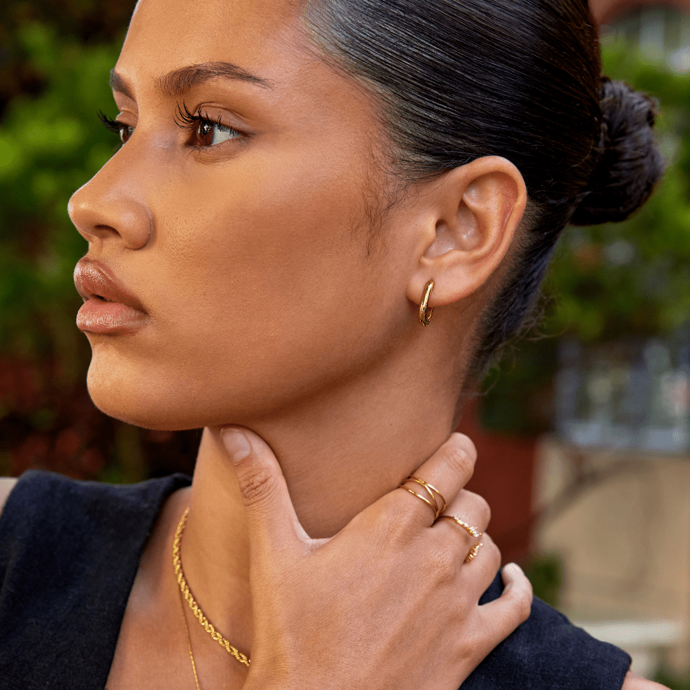 Madison Gold Hoop Earrings - My StoreEarrings