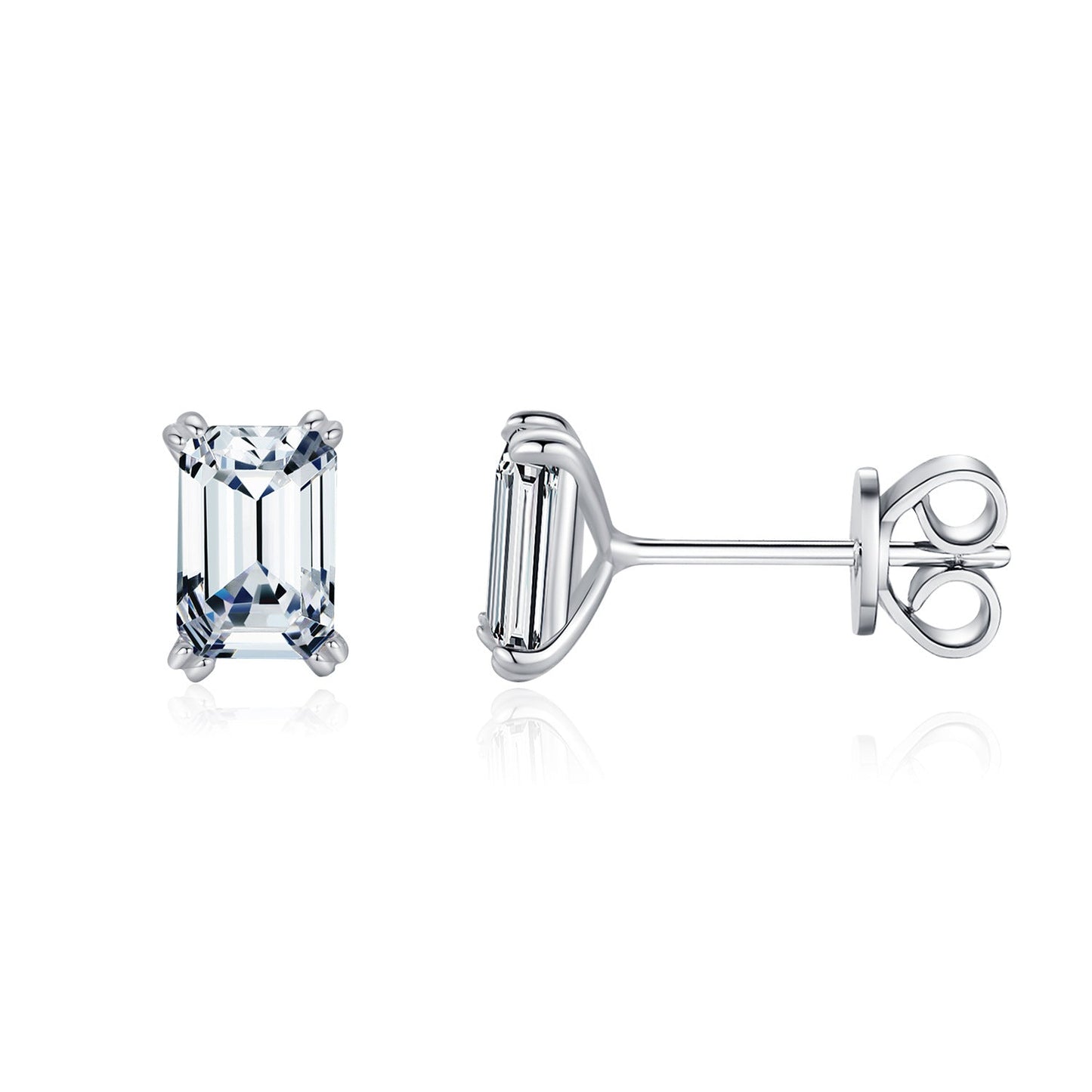 Mila Silver Stud Earrings - NAVALLI
