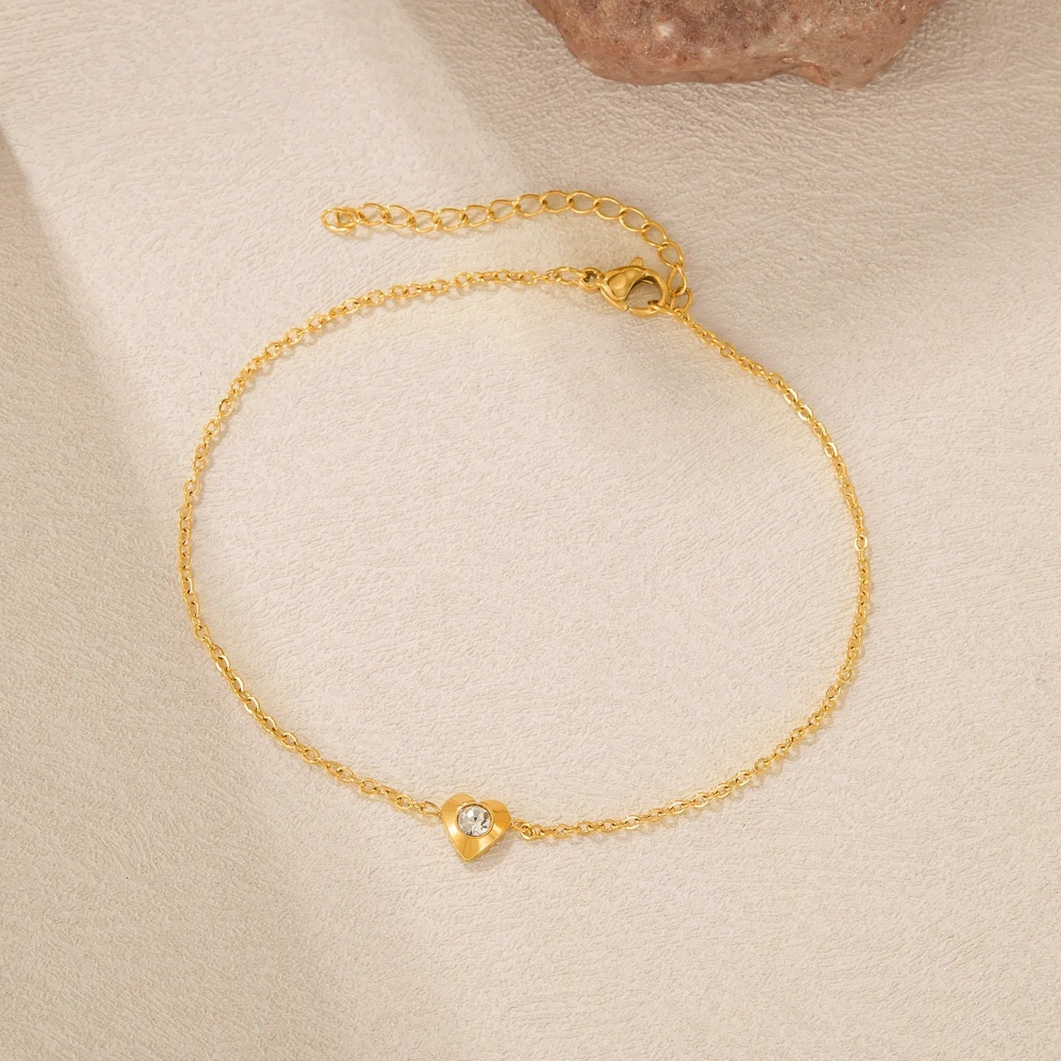 Mireille Heart Anklet - NAVALLIAnklet