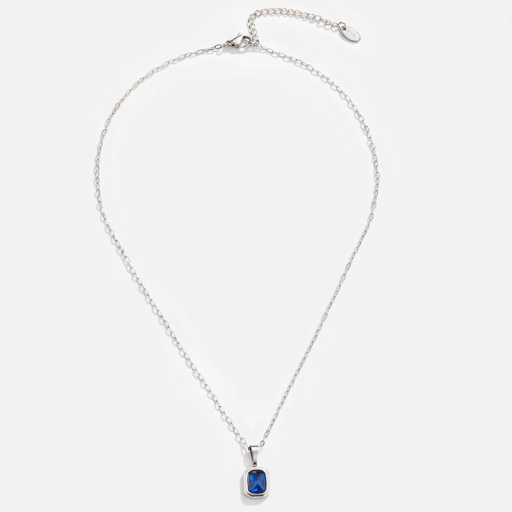 Ocean Blue Pendant Silver Necklace - My StoreNecklace