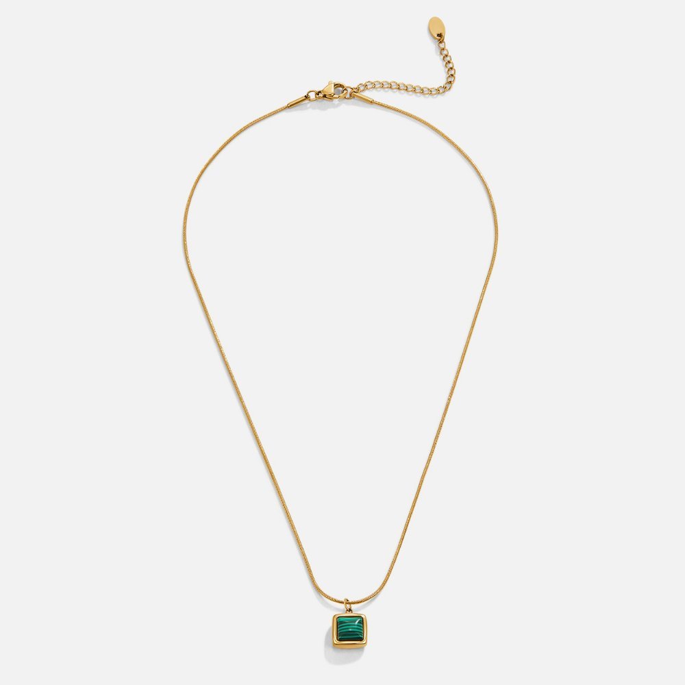 Riva Malachite Green Pendant Necklace - My StoreNecklace