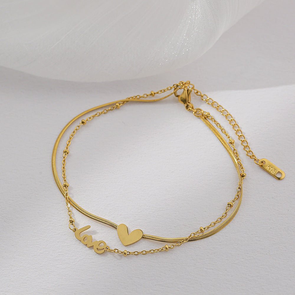 Selene Love Anklet - NAVALLI
