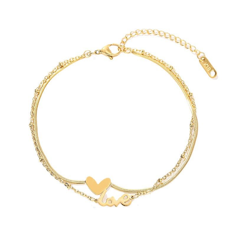 Selene Love Anklet - NAVALLI