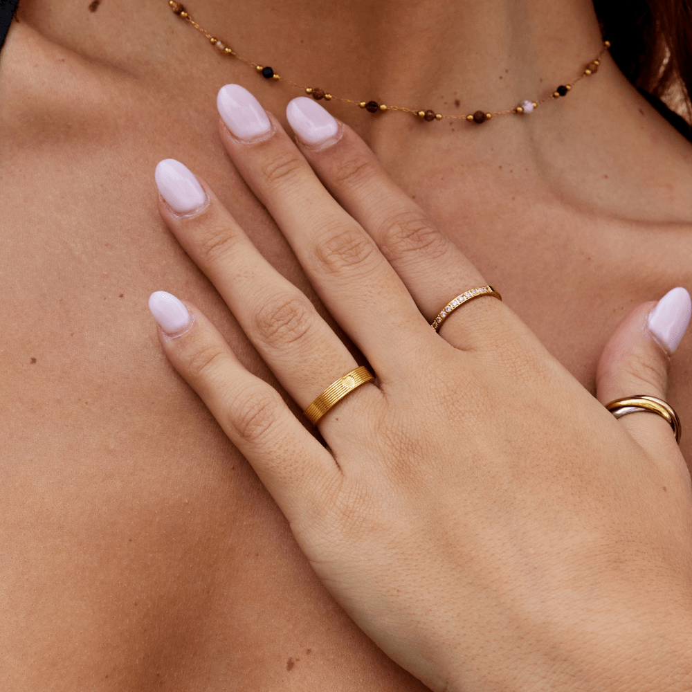 Soleil Minimalist Gold Ring