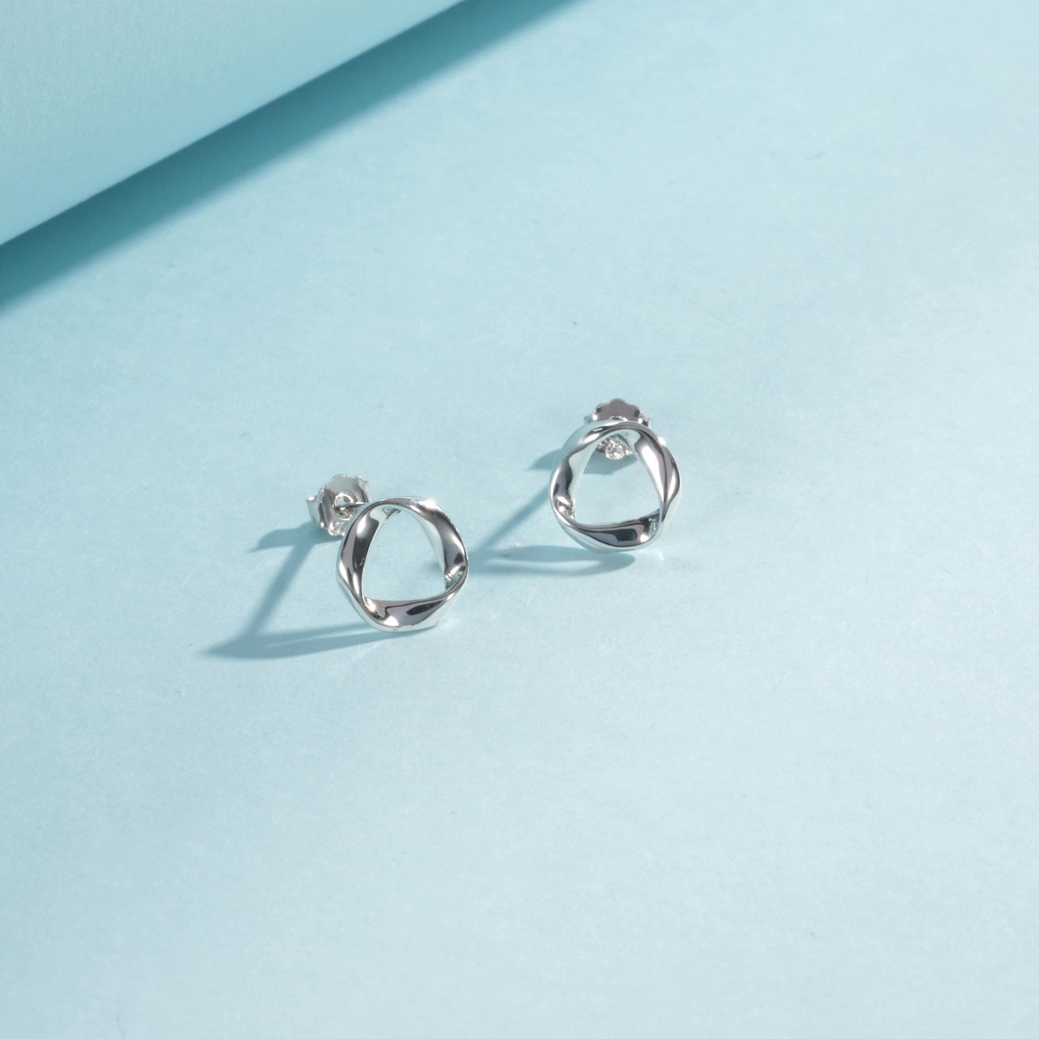 Stella Silver Stud Earrings - NAVALLI