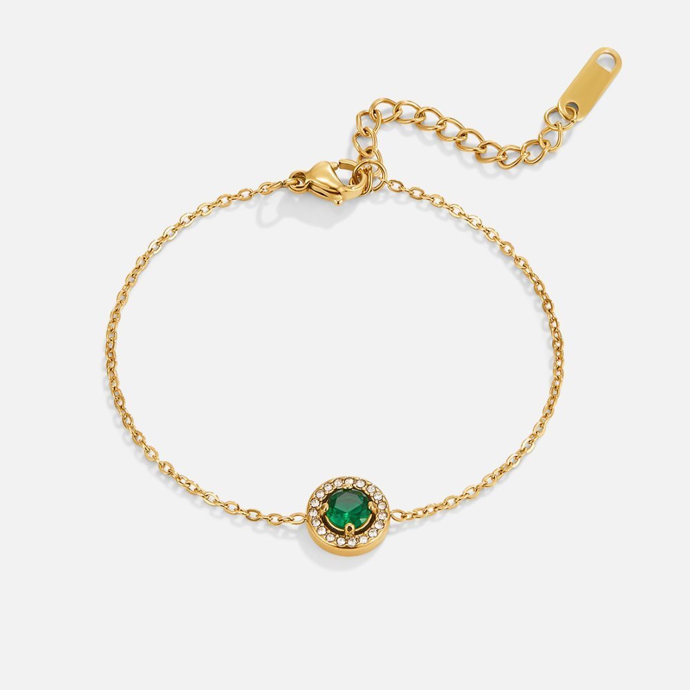 Sylvia Emerald Crystal Bracelet - NAVALLIBracelet