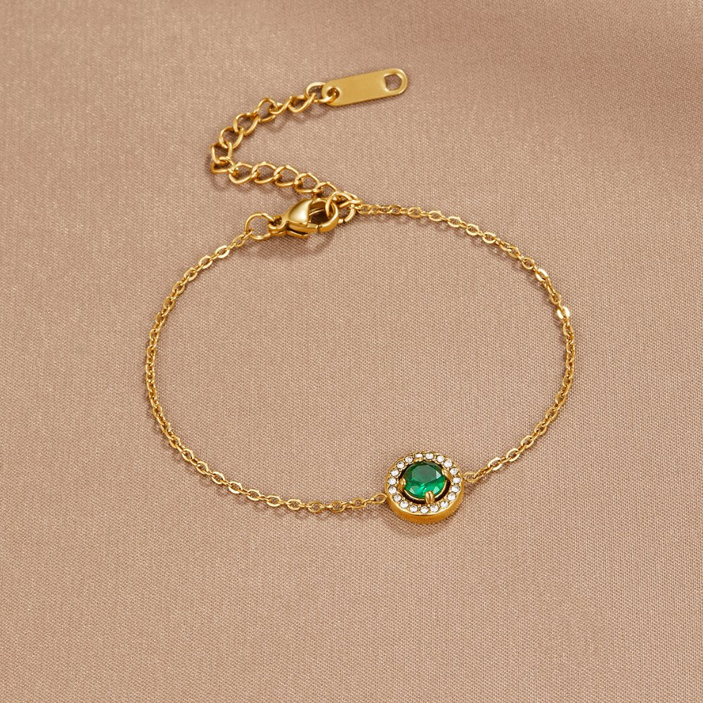 Sylvia Emerald Crystal Bracelet - NAVALLIBracelet