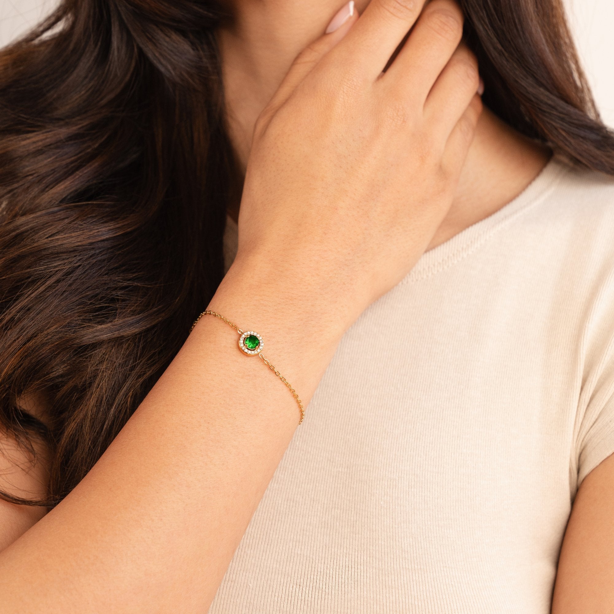 Sylvia Emerald Crystal Bracelet - NAVALLIBracelet
