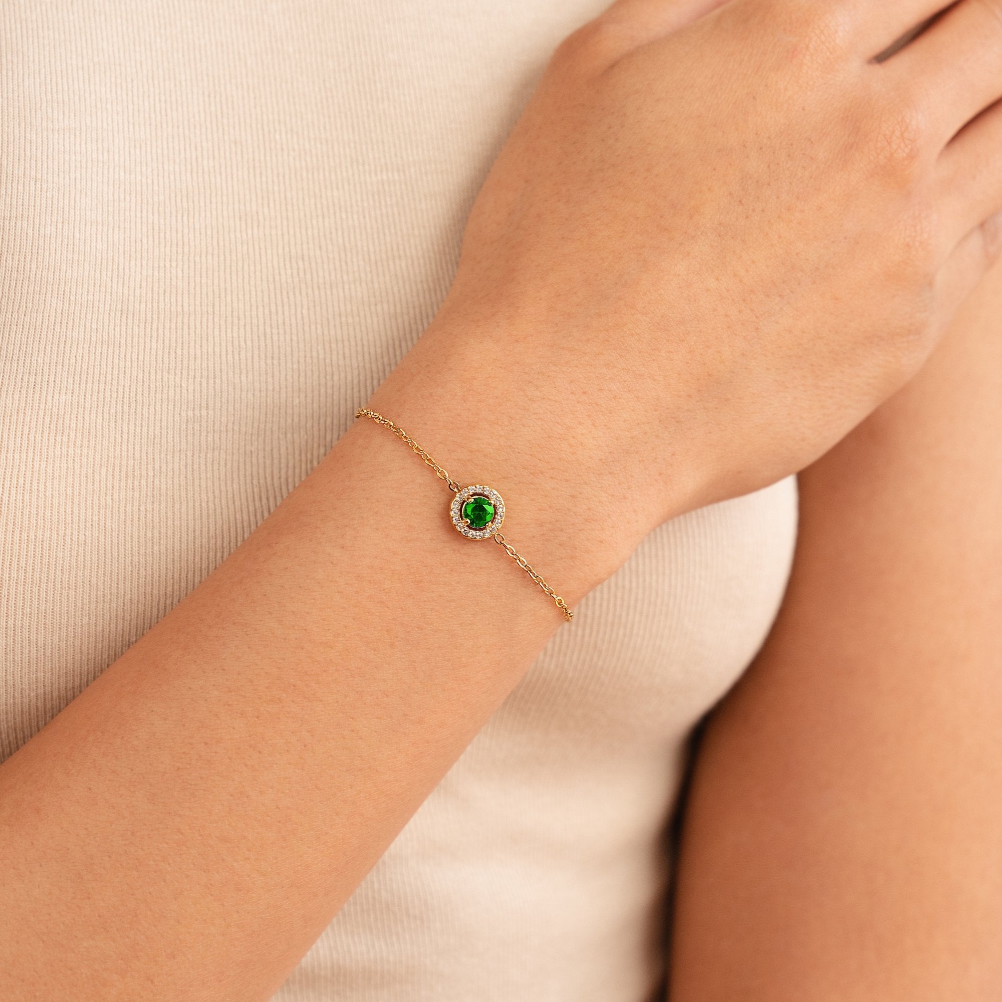 Sylvia Emerald Crystal Bracelet - NAVALLIBracelet