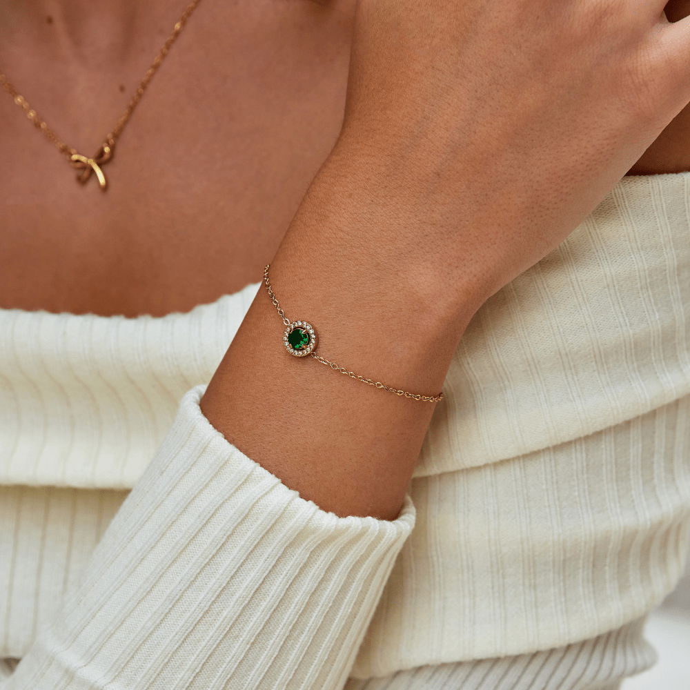 Sylvia Emerald Crystal Bracelet - NAVALLIBracelet